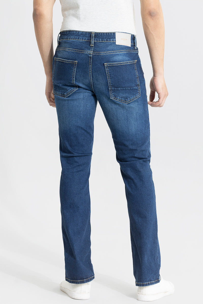 Urbanite Denim Blue Straight Fit Jeans