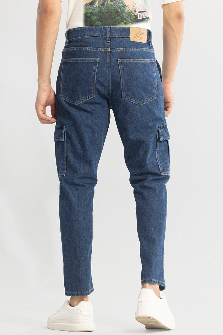 UrbanStreet Dark Blue Baggy Fit Jeans