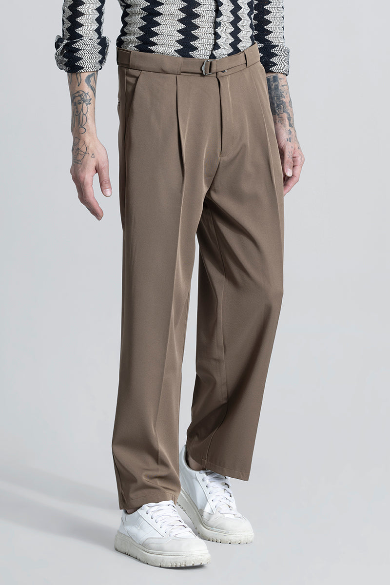 SleekStyle Brown Korean Pant