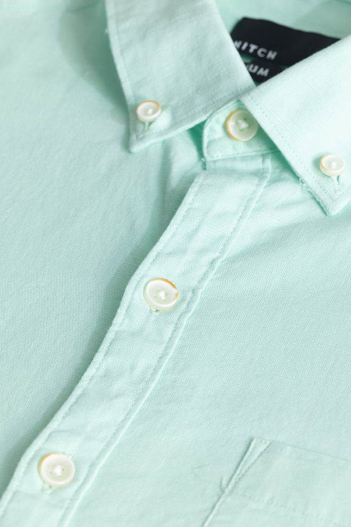 Trig Mint Green Linen Shirt