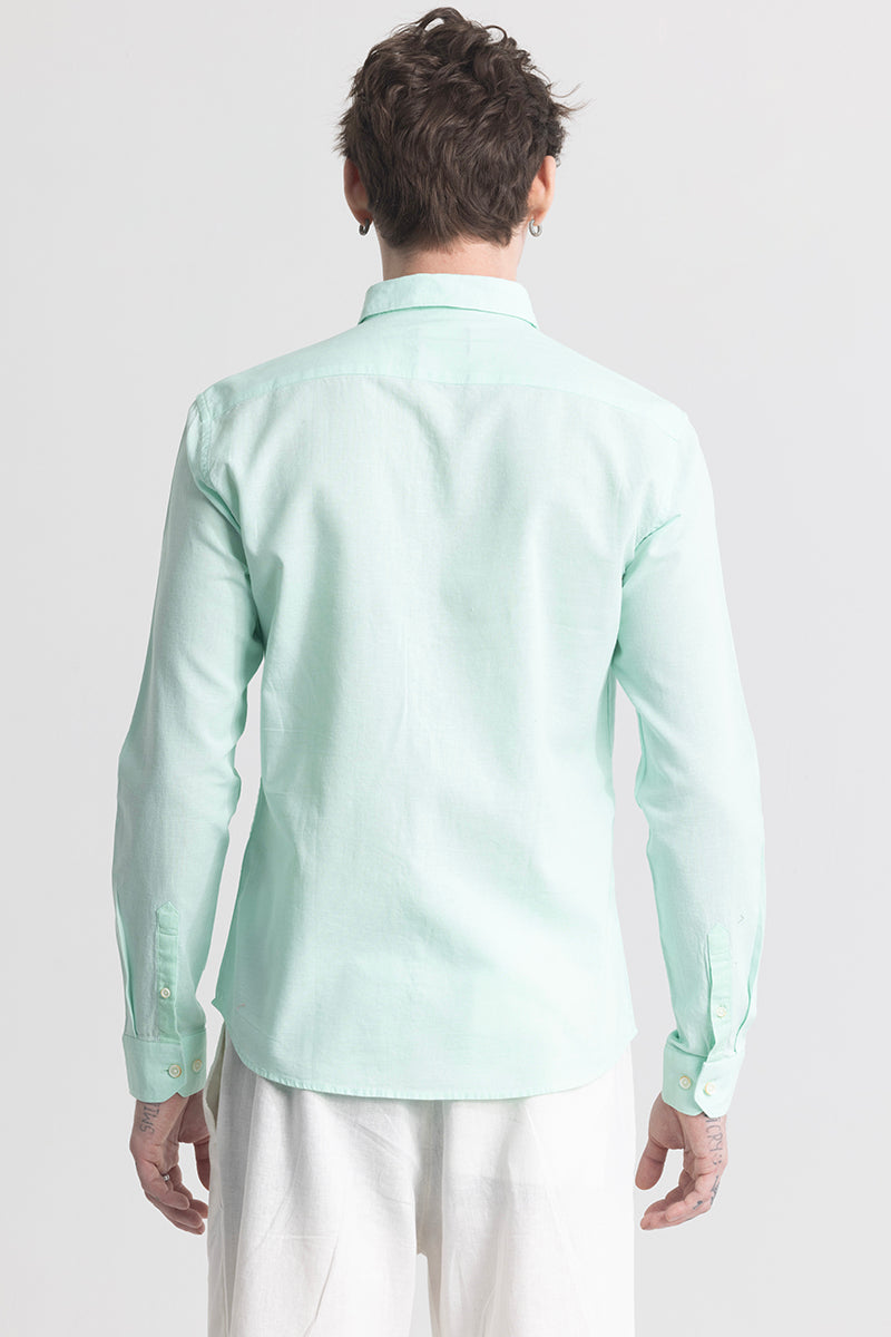 Trig Mint Green Linen Shirt