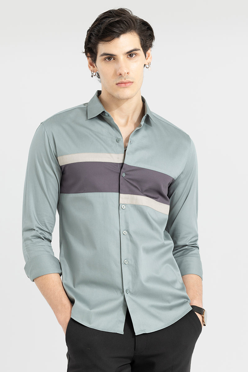Buy Men's Pop Palette Sage Green Shirt Online