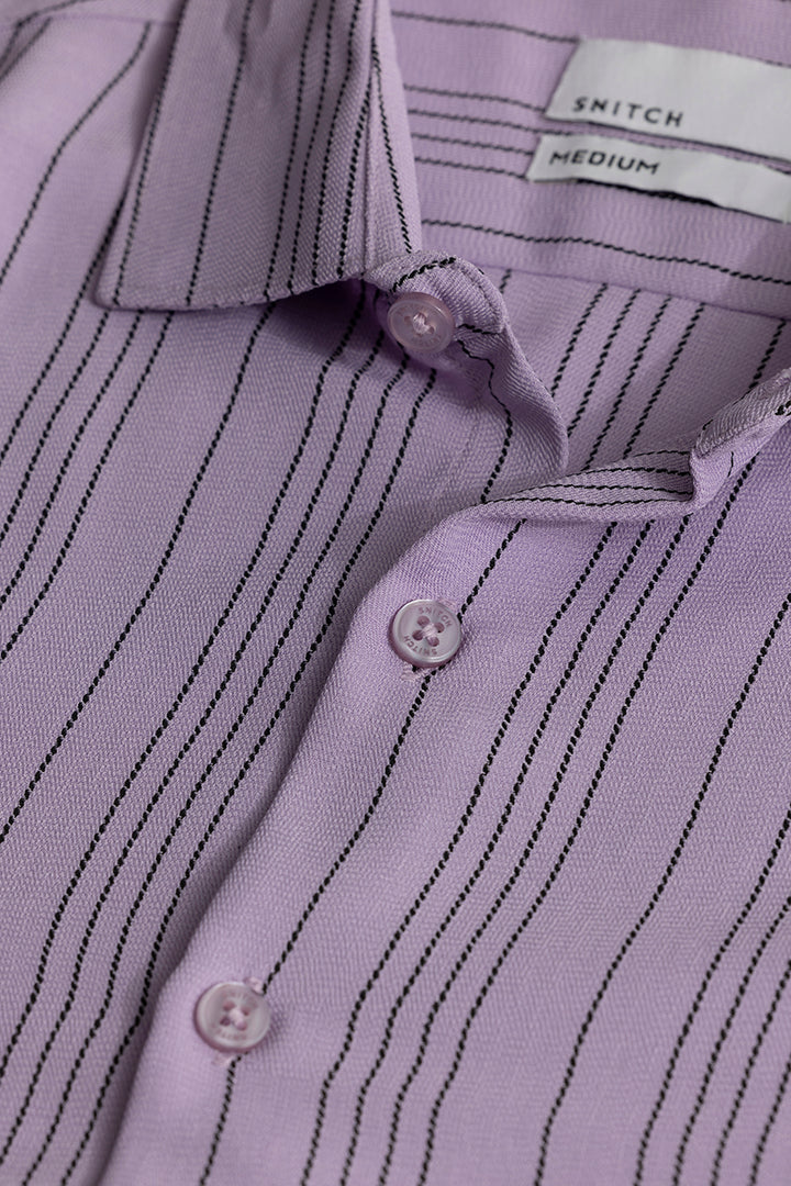 Quartet Purple Stripe Shirt