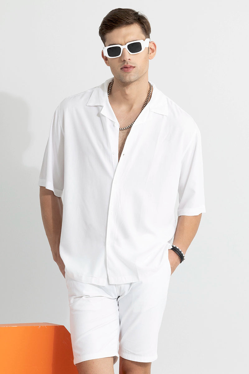 Buy Men's Mateo White Oversized Shirt Online