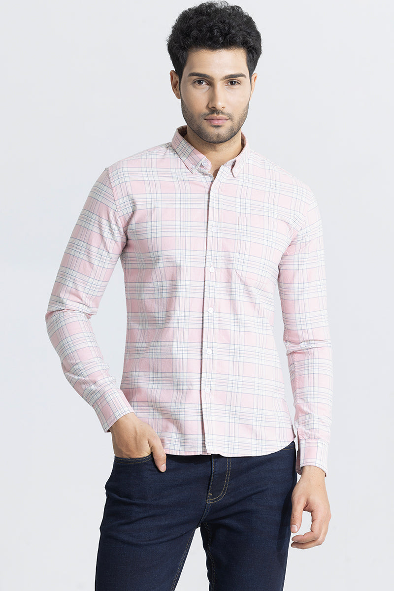 Interlock Plaid Pink Check Shirt