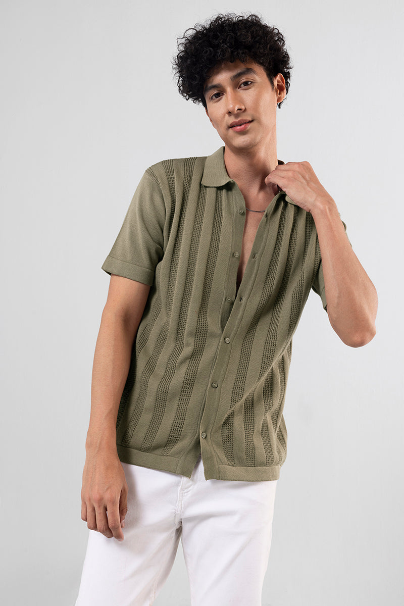 Buy Men's Elliot Knit Green Shirt Online