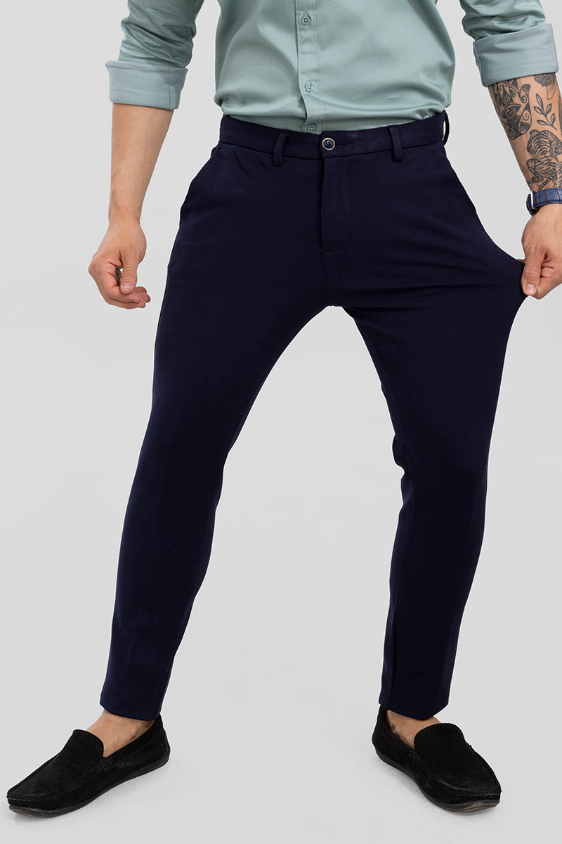 Buy Men's Active Navy Stretch Pants Online