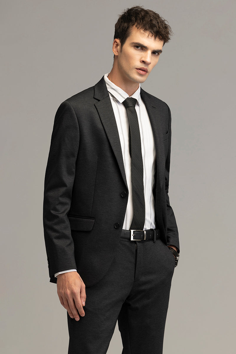 Formal Flair Black Suit Blazer