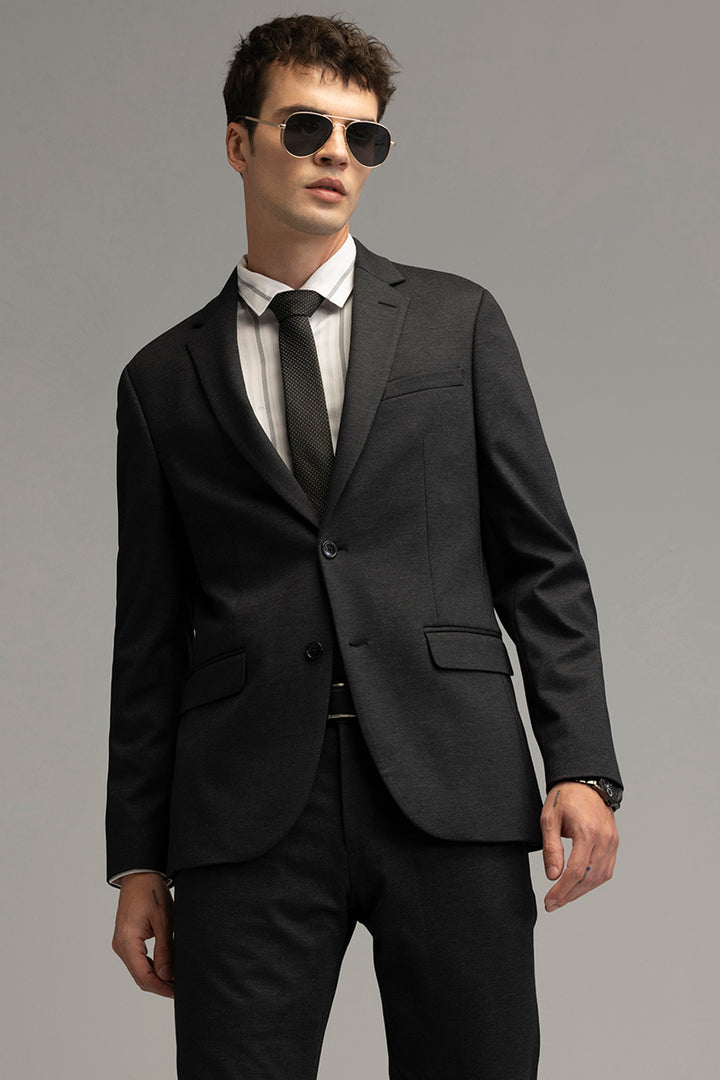 Formal Flair Black Suit Blazer