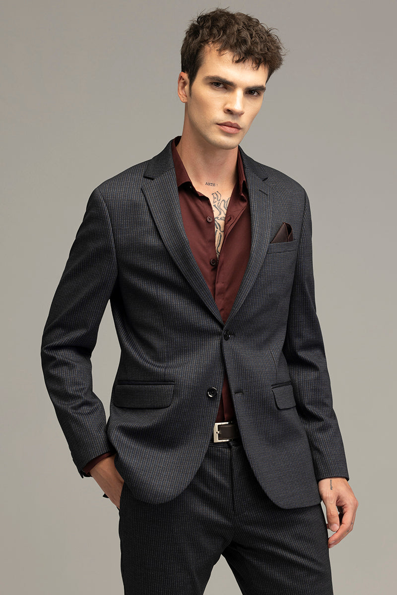 Formal Attire Shadow Grey Suit Blazer