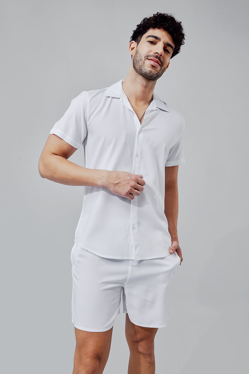 Buy Men's Solidoa White Co-Ords Online | SNITCH