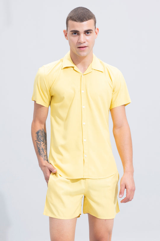 Buy Men's Solido Yellow Co-Ords Online | SNITCH
