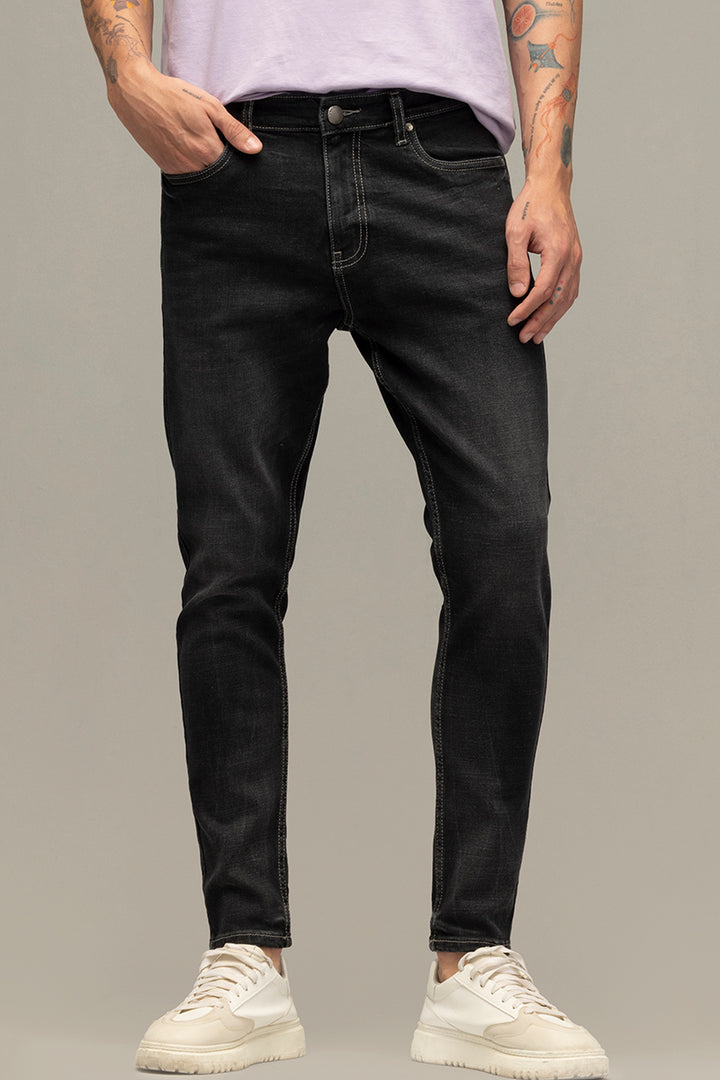 Rocco Sable Black Skinny Fit Jeans