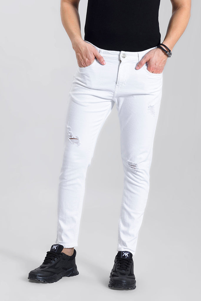 Women's White Flare Jeans with Pull-on Design | SPANX