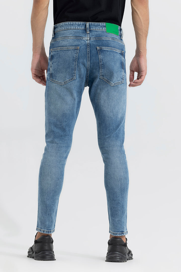 Serene Ocean Blue Skinny Jeans