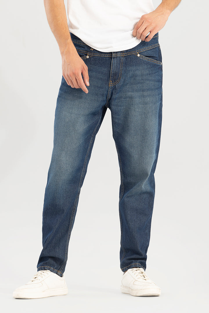 Waggish Mid Blue Baggy Fit Jeans