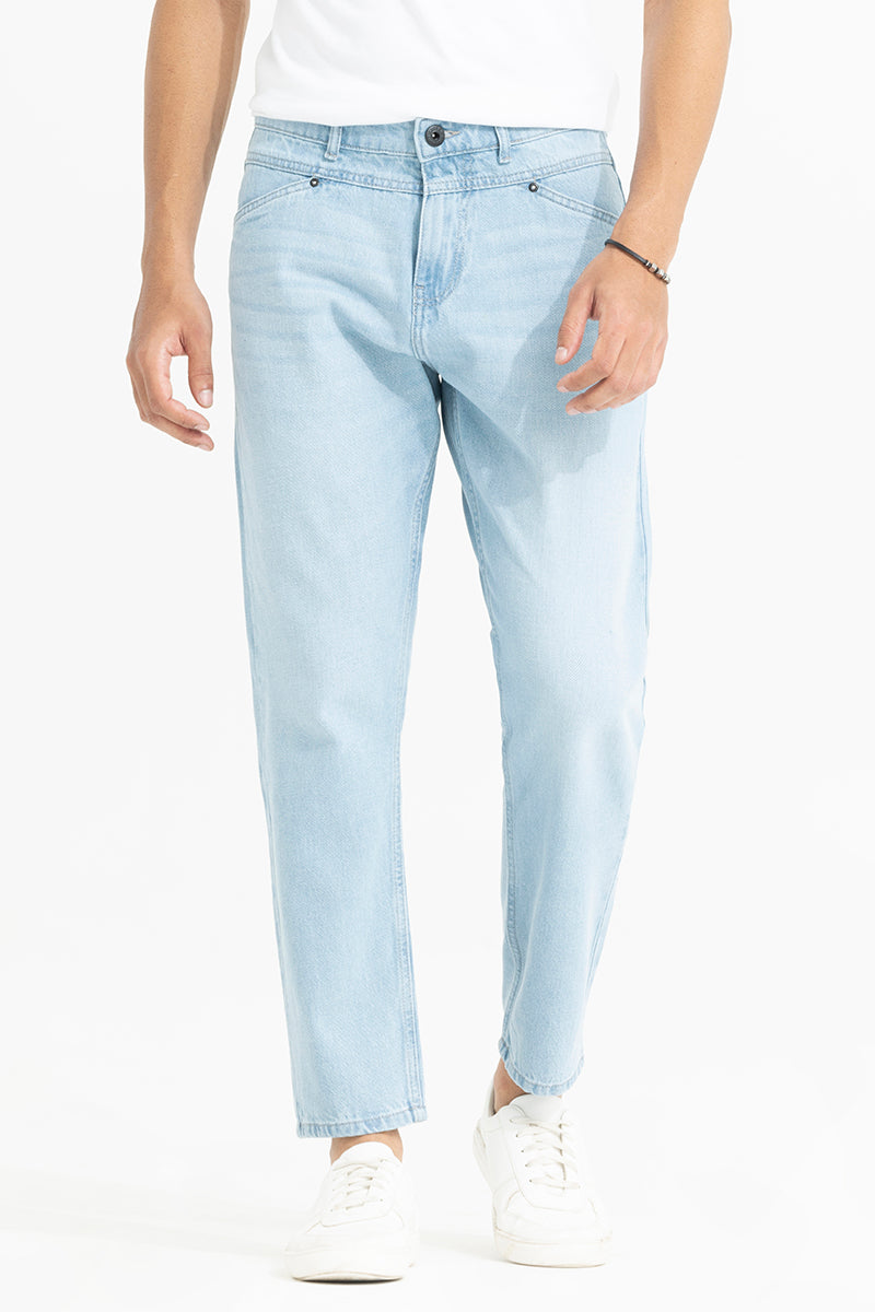 Waggish Ice Blue Baggy Jeans