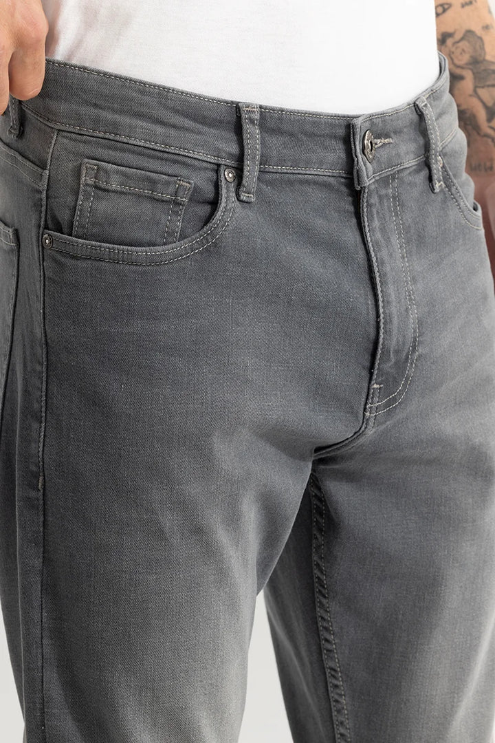 Buy Men's Ashen Charcoal Grey Skinny Jeans Online | SNITCH