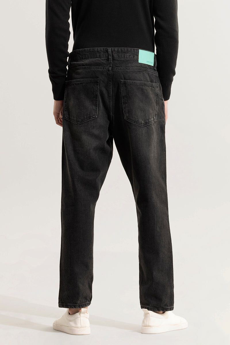 Dusk Charcoal Black Baggy Fit Jeans