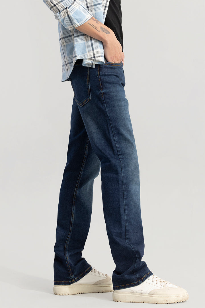 Vintage Revival Denim Blue Straight Fit Jeans