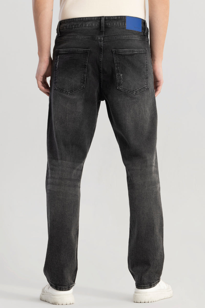 Swankie Charcoal Black Comfort Fit Jeans