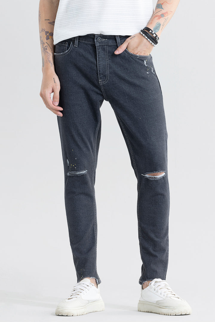 Urban Edge Black Skinny Fit Jeans