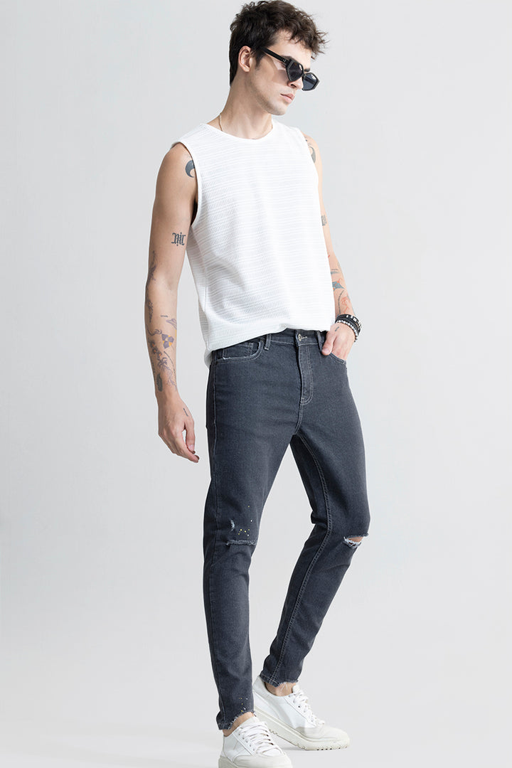 Urban Edge Black Skinny Fit Jeans