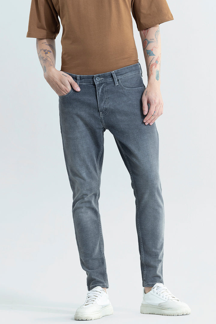 Urban Edge Ash Black Skinny Fit Jeans