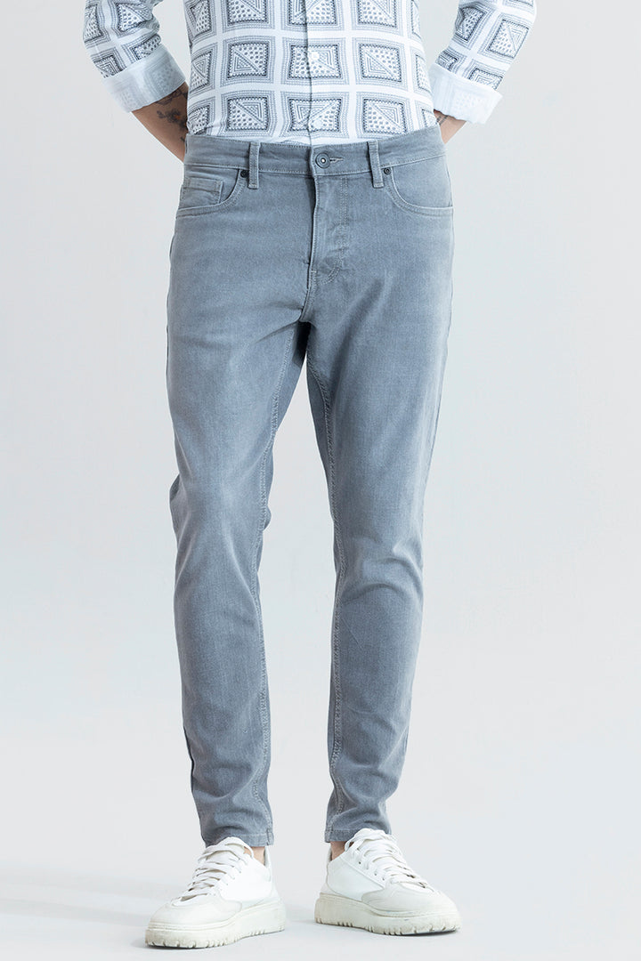 Urban Edge Grey Skinny Fit Jeans