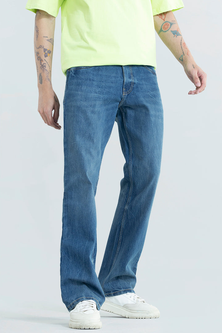City Slicker Azure Blue Boot Cut Jeans