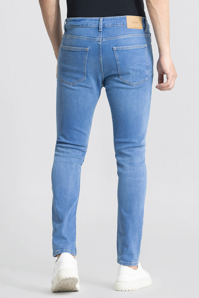 Maddox Blue Skinny Fit Jeans