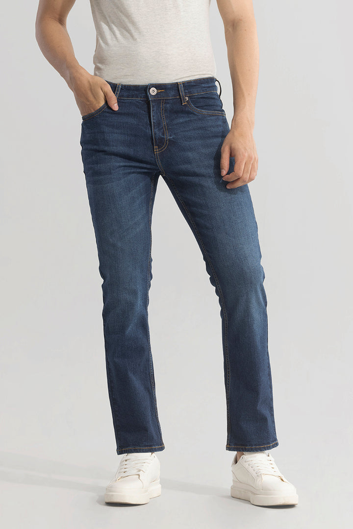 Ravish Denim Blue Straight Fit Jeans