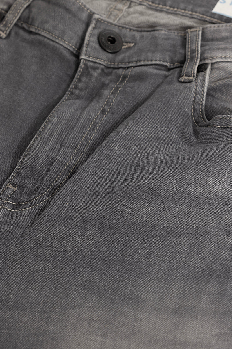 Buy Men's Dark Grey Plain Skinny Fit Jeans Online | Snitch – SNITCH