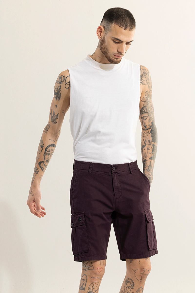 Mens burgundy cargo shorts outlet