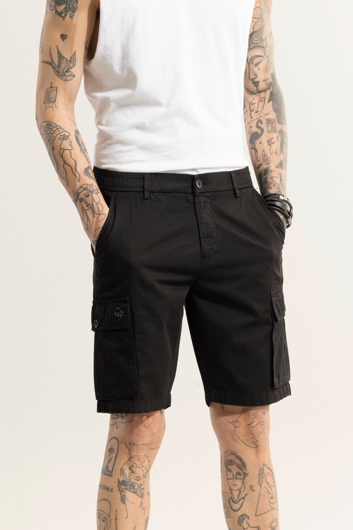 Rampage Black Cargo Shorts
