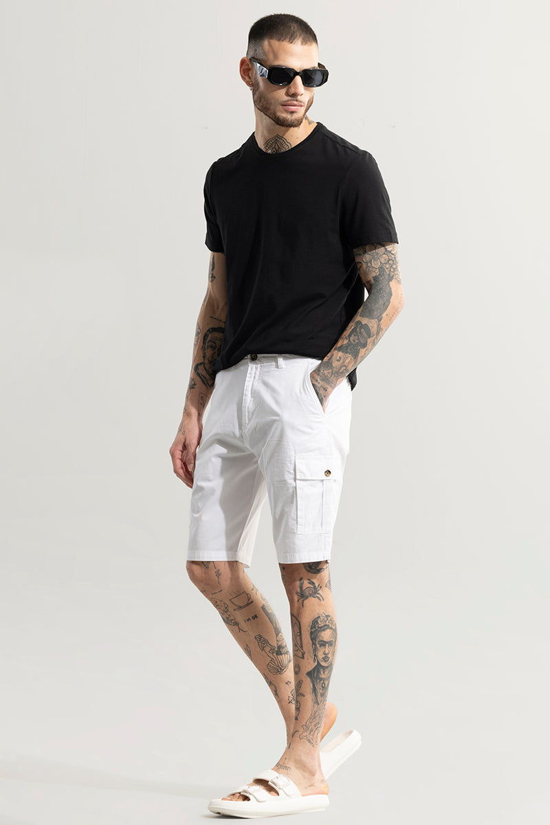 Basic Breeze White Shorts