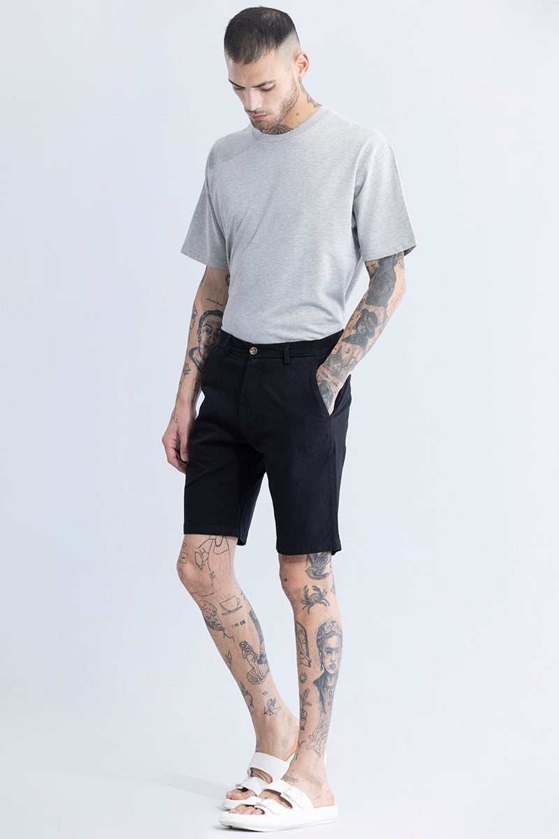 black and white elite shorts