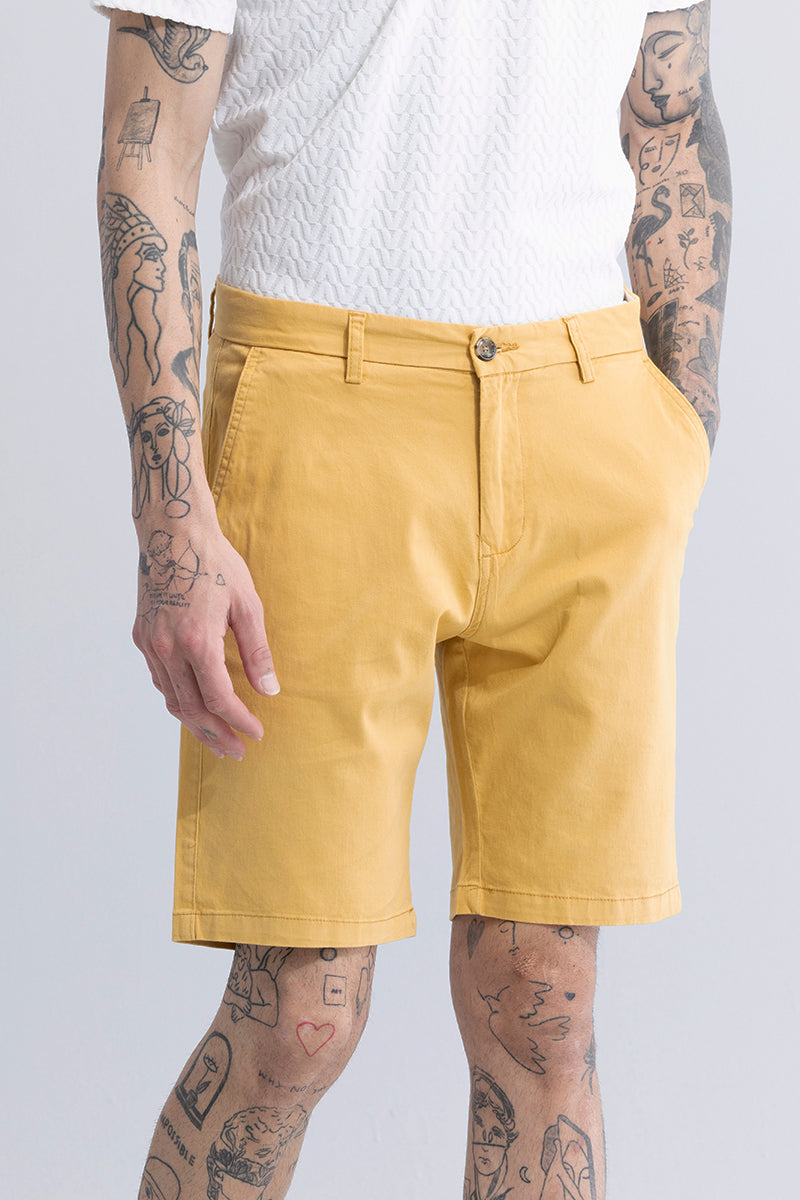 Elite Attire Yellow Shorts