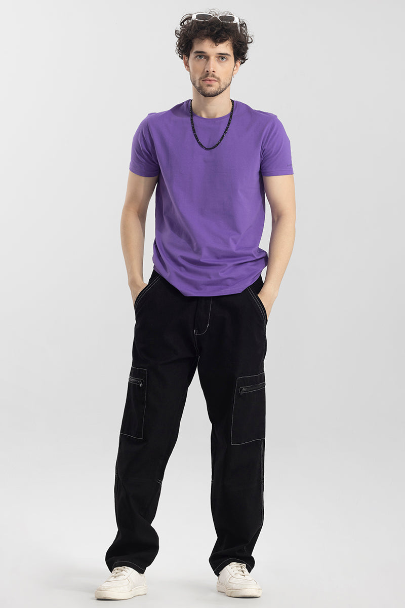 Buy Men's Egnis Black Baggy Fit Jeans Online