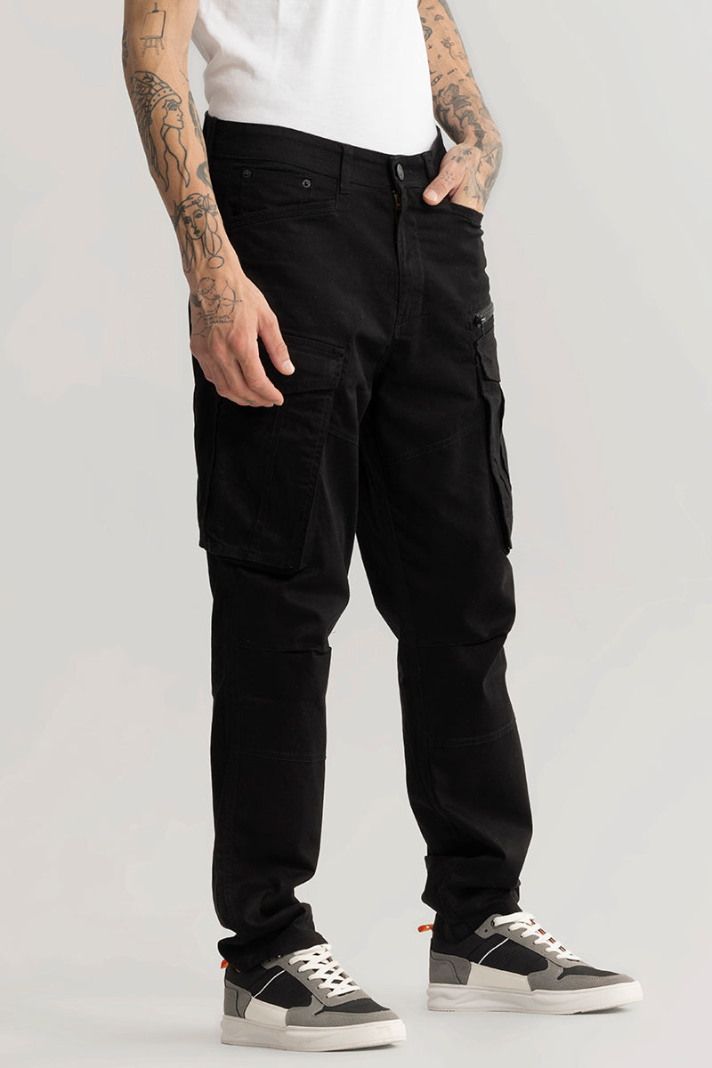 DUO Black Cotton Cargo Pant | Women's Designer Pants – Steve Madden Canada