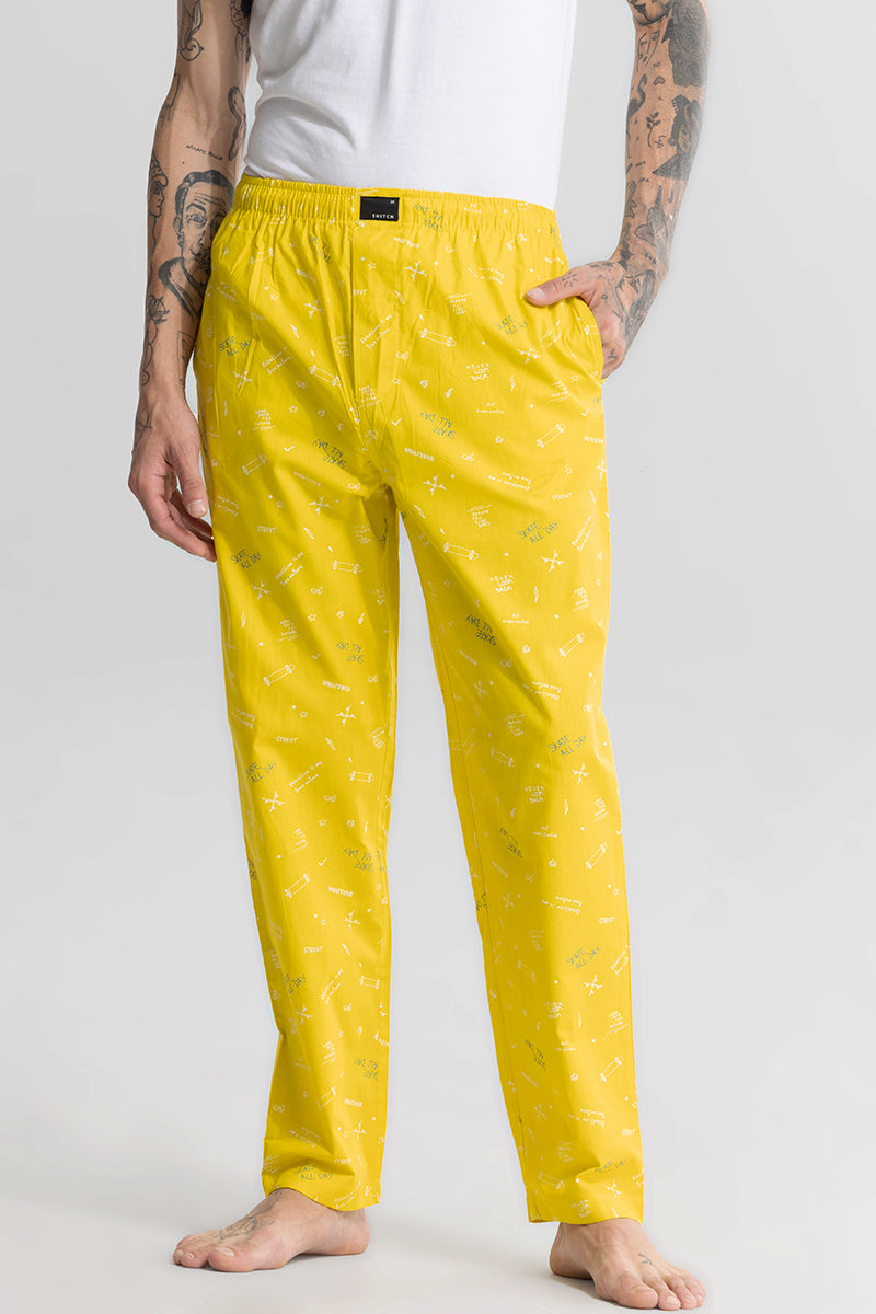 Mens yellow pajamas clearance
