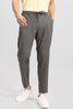 Classic Stripe Charcoal Grey Linen Pant