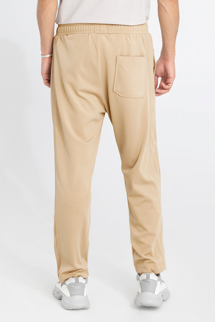 Waffle Knit Cream Relaxed Fit Pant