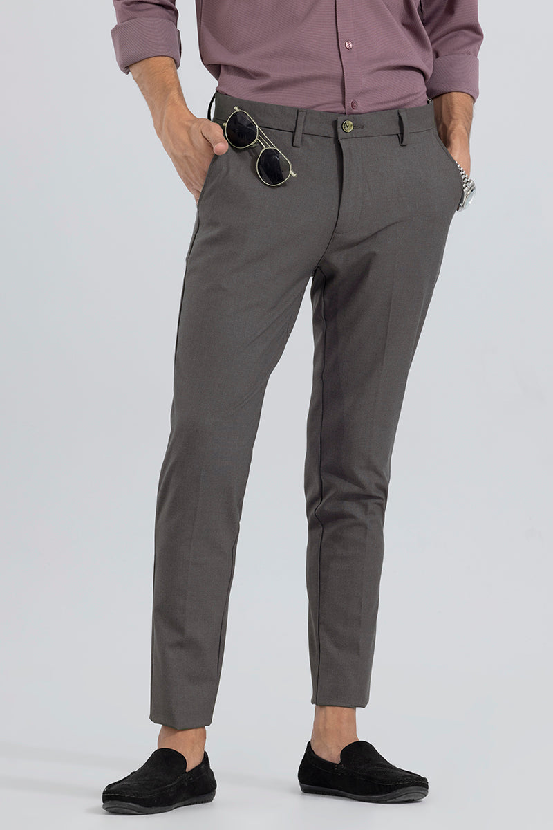 Dark Grey Blake Trousers in Pure S120's Flannel Wool | SUITSUPPLY India