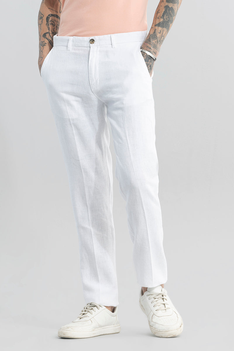 Linen White Pant