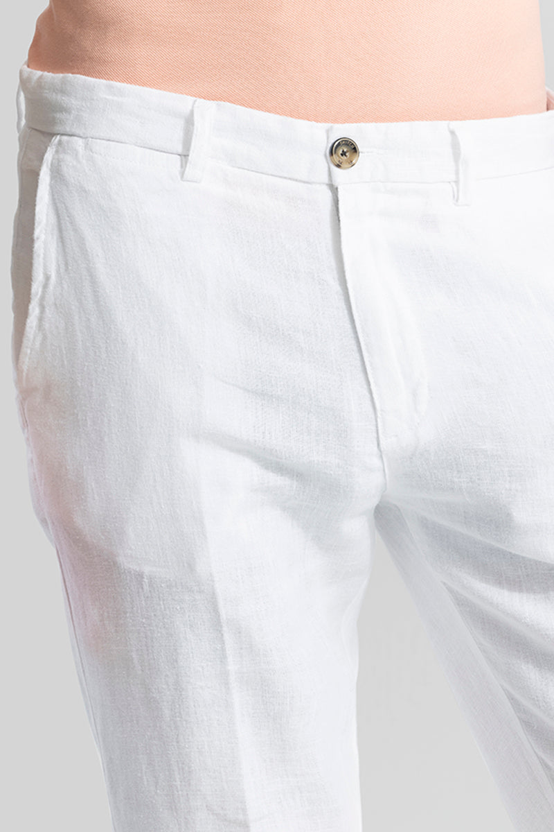 Linen White Pant