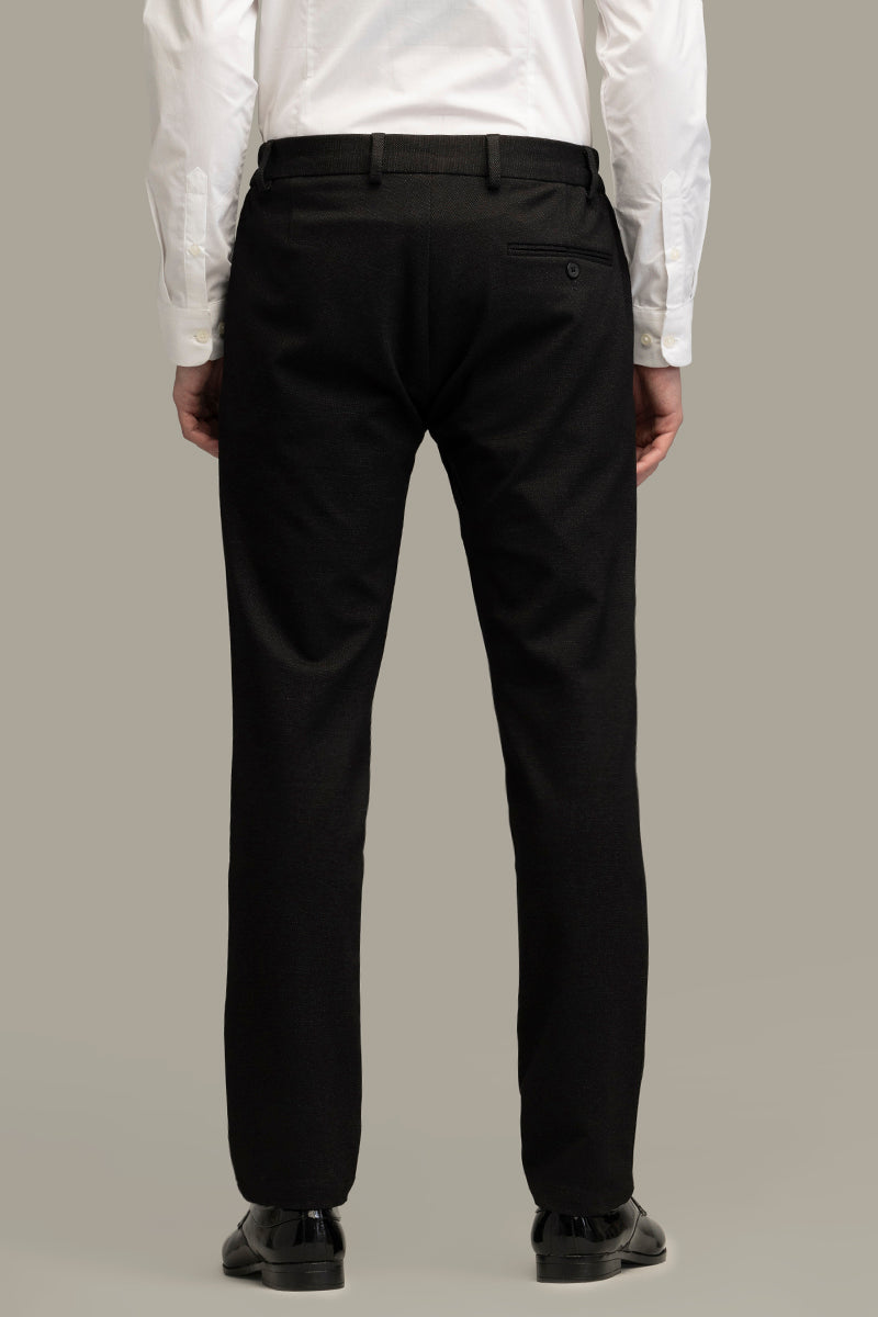 Classic Cut Black Suit Trouser