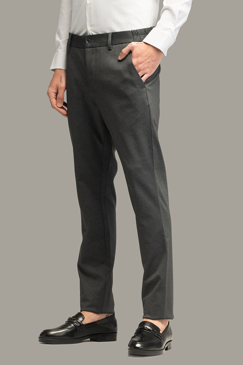 Formal Finesse Steel Grey Trouser Suit