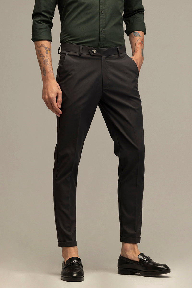 OpulentOasis Black Trousers