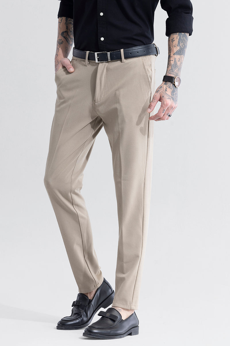 Men Elegant Cream Pant | Office Formal Trouser | Casual Men Pant | Sainly–  SAINLY